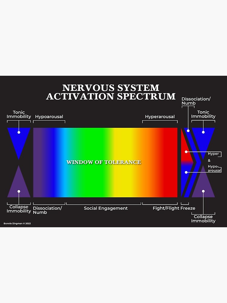 Artwork view, Nervous System Activation Spectrum (Black) designed and sold by lightsomatic
