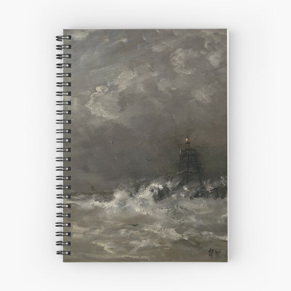 Item preview, Hendrik Willem Mesdag - Lighthouse In Breaking Waves, 1900 designed and sold by artcenter.