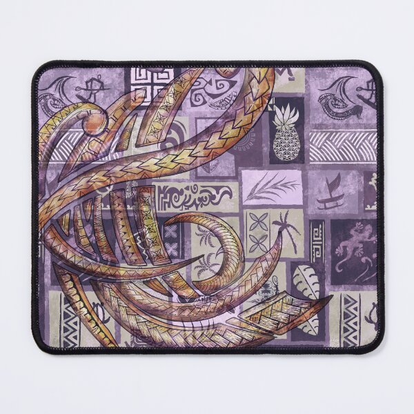 Item preview, Samoan Tapa Patchwork With Tribal Overlay designed and sold by sunnthreads.