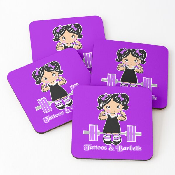 Item preview, fitness girl, strong girl, barbell girl, girls who lift, tattooed girl designed and sold by Tim Addison.