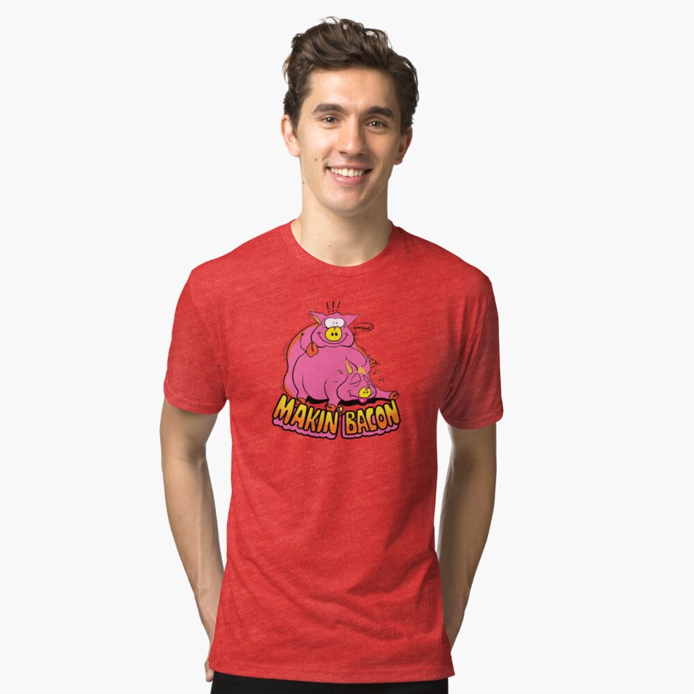 vintage makin bacon t shirt