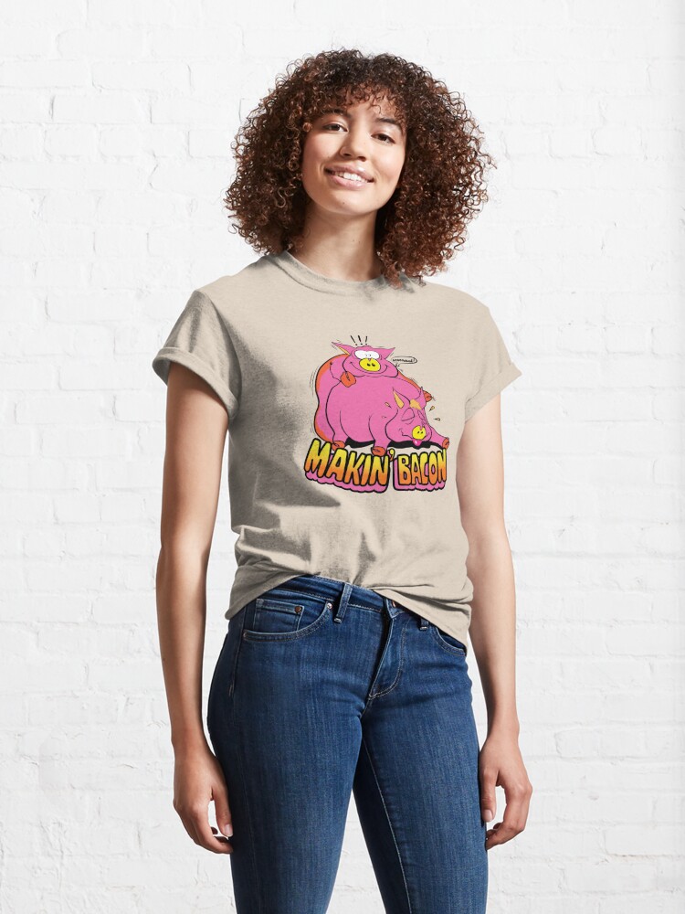 vintage makin bacon t shirt