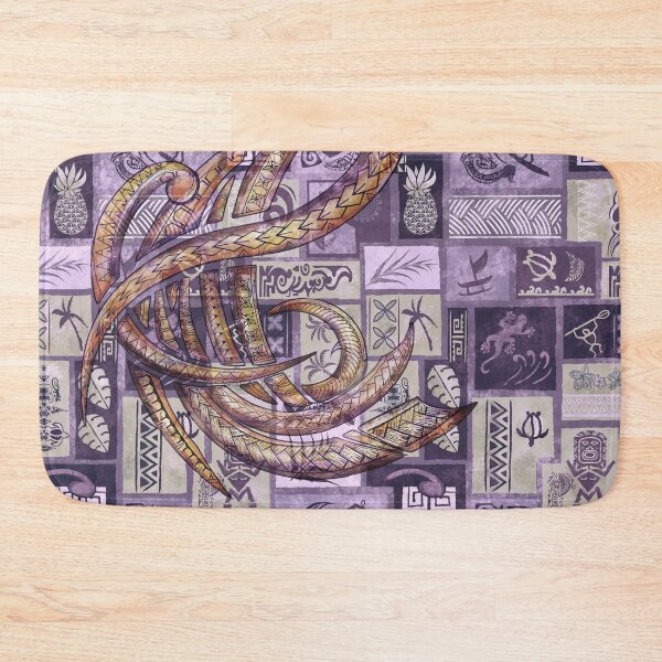 Item preview, Samoan Tapa Patchwork With Tribal Overlay designed and sold by sunnthreads.