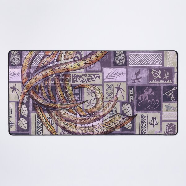 Item preview, Samoan Tapa Patchwork With Tribal Overlay designed and sold by sunnthreads.