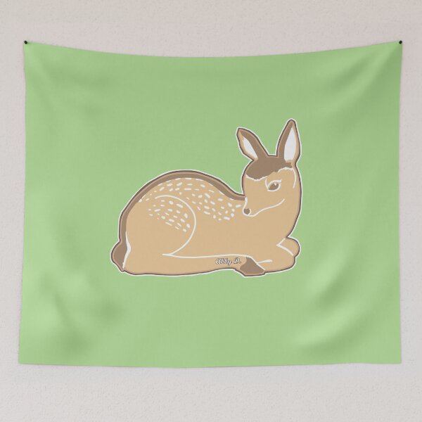 Item preview, White-Tailed Deer Spring Green designed and sold by Abigail Davidson.