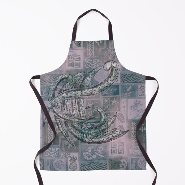 Item preview, Samoan - Hawaiian Vintage Faded Teal Painted Tapa Tribal Patchwork designed and sold by sunnthreads.