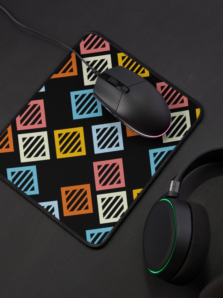 Alternate view of Colorful Modern Diamond Shape Pattern Mouse Pad