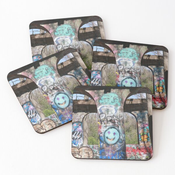 Item preview, Abandoned Arches in the Woods - Heavily Graffitied  designed and sold by Theophanes Avery.