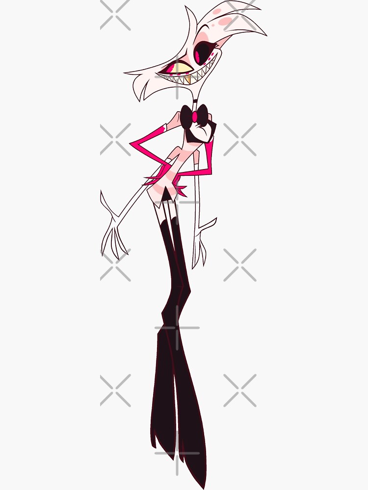 Angel Dust New Design Hazbin Hotel Sticker For Sale By Anime Express Redbubble