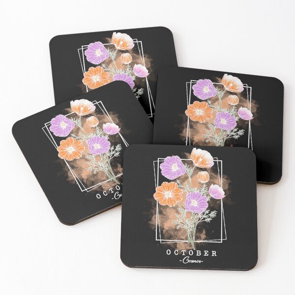 Item preview, Birth Month Flower | October | Cosmos | Floral Design  designed and sold by Ravenvine.