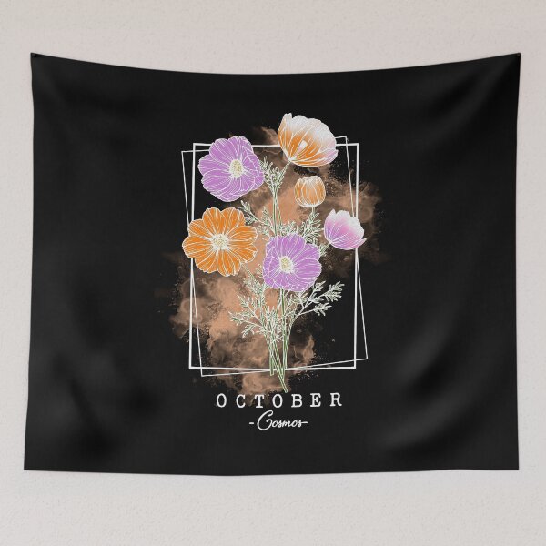 Item preview, Birth Month Flower | October | Cosmos | Floral Design  designed and sold by Ravenvine.