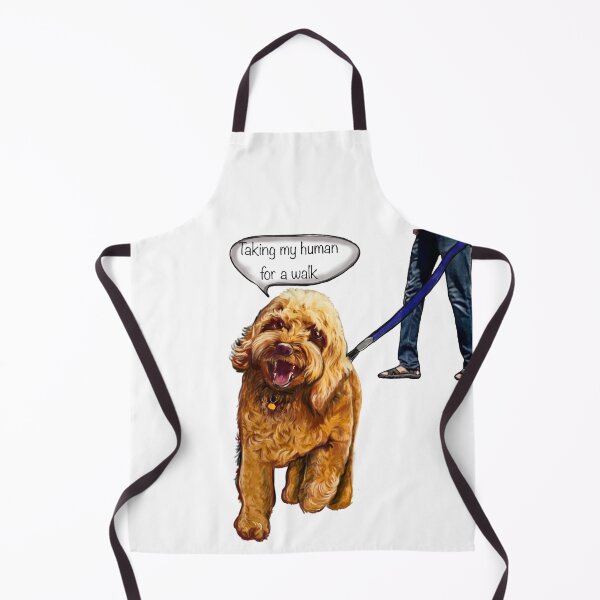 Item preview, Cavapoo puppy dog - Taking my human for a walk - cavalier king charles spaniel poodle, puppy love designed and sold by Artonmytee.