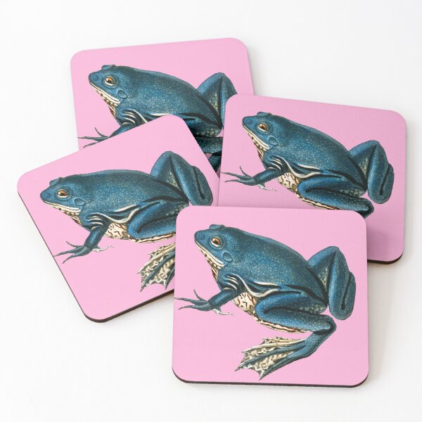 Item preview, Blue Frogs Looking Great on Pop Colored Backgrounds III designed and sold by beddreams.