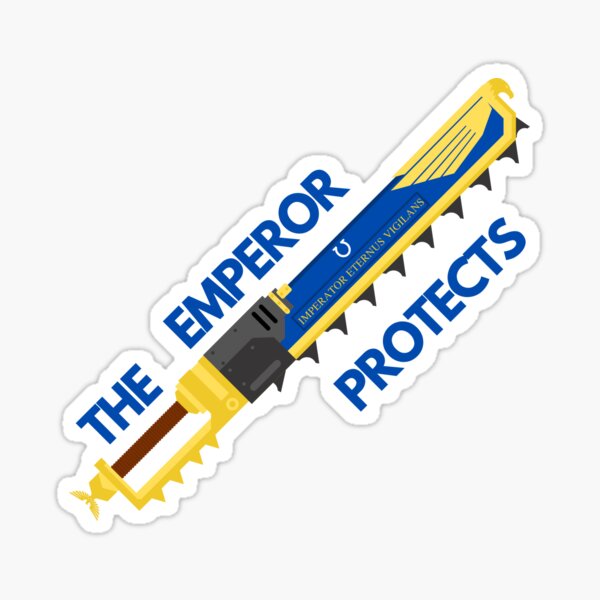 Item preview, The Emperor Protects Ultramarines Chainsword designed and sold by Tony ⭐⭐⭐⭐⭐.