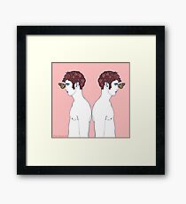 Der Buterfly Junge Framed Print