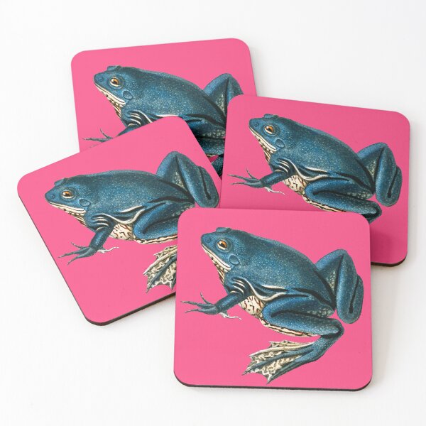 Item preview, Blue Frogs Looking Great on Pop Colored Backgrounds IV designed and sold by beddreams.