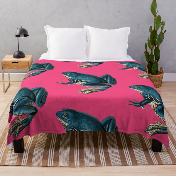 Item preview, Blue Frogs Looking Great on Pop Colored Backgrounds IV designed and sold by beddreams.