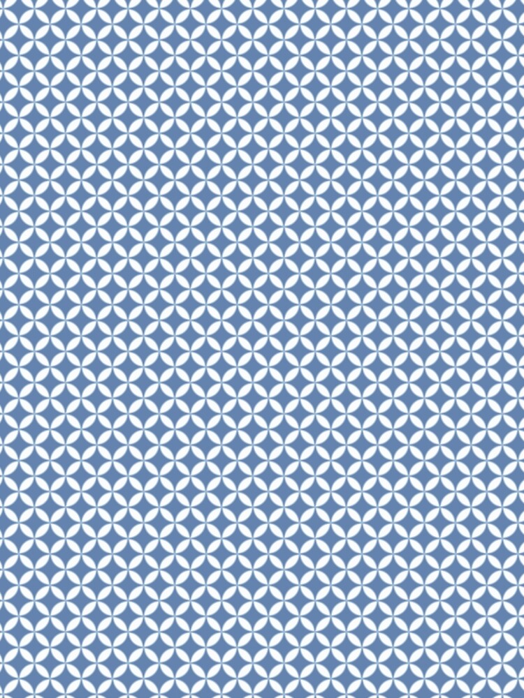 Pretty Blue and White Batik Pattern by ddpvk