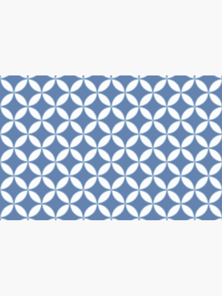 Pretty Blue and White Batik Pattern by ddpvk