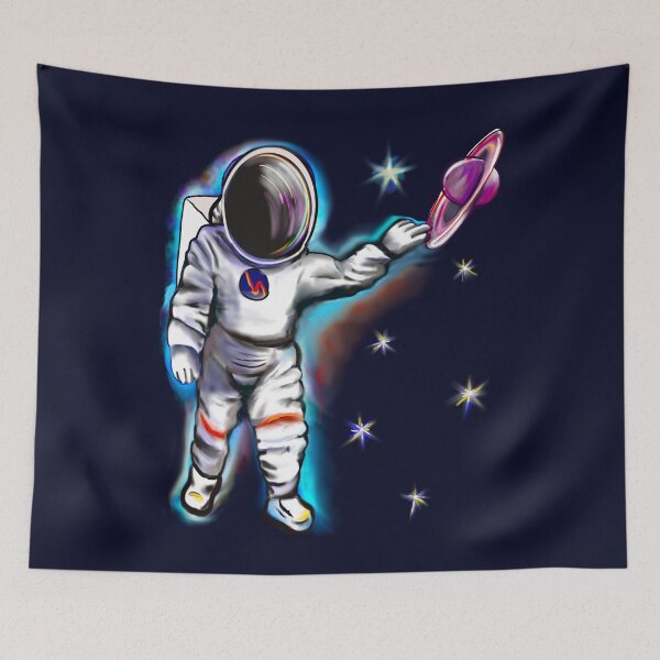 Item preview, Astronaut in space reaching for the stars 2 - cute Cavoodle, Cavapoo, Cavalier King Charles Spaniel designed and sold by Artonmytee.