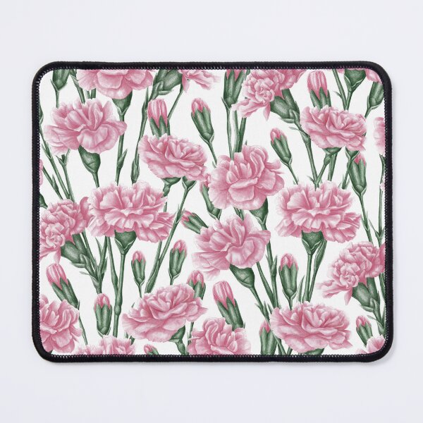 Item preview, Watercolor Pink Carnations Seamless Pattern designed and sold by silviaol.