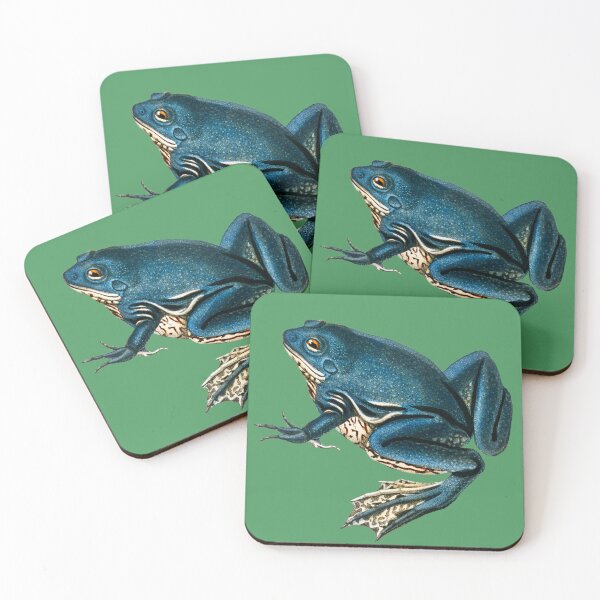 Item preview, Blue Frogs Looking Great on Pop Colored Backgrounds V designed and sold by beddreams.
