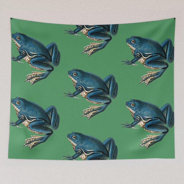 Item preview, Blue Frogs Looking Great on Pop Colored Backgrounds V designed and sold by beddreams.
