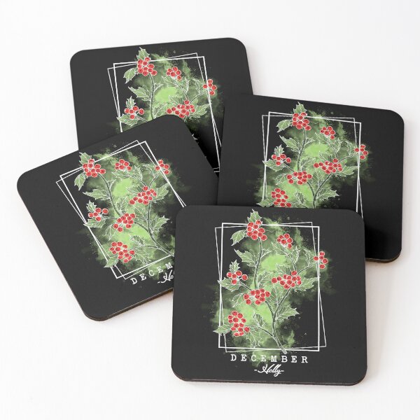 Item preview, Birth Month Flower | December | Holly | Floral Design  designed and sold by Ravenvine.