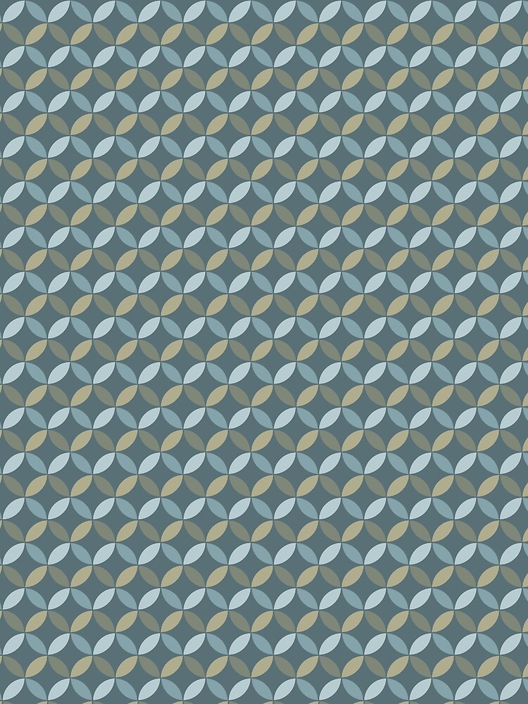 Pretty Green Javanese Batik Kawung Pattern by ddpvk