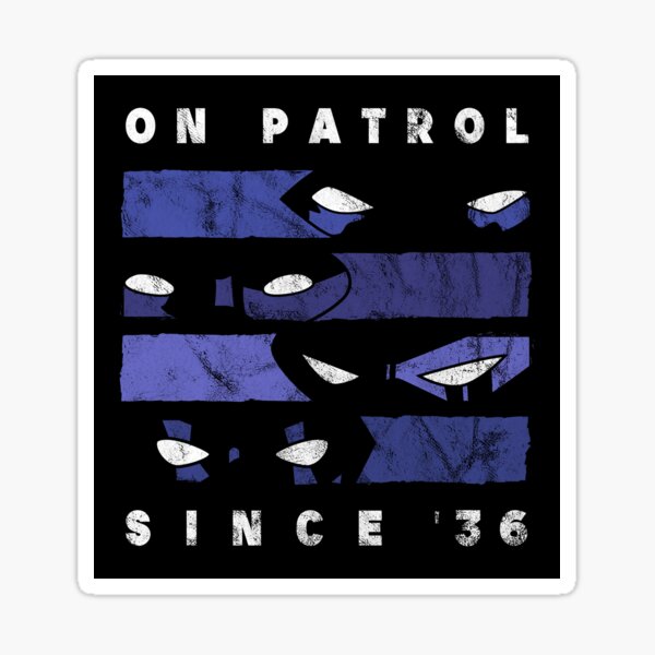 On Patrol Since '36 (Blue) Sticker
