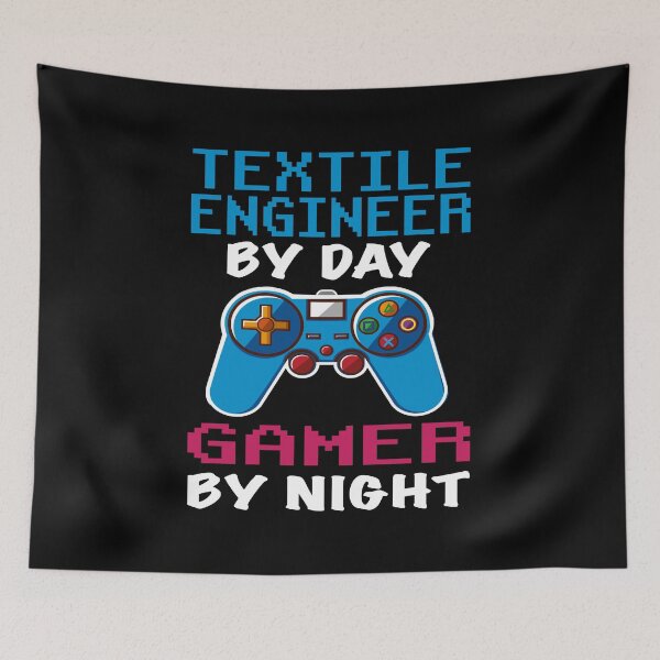 Item preview, Textile engineer Gift shirt, Textile engineer Dad Husband Boyfriend Gift, Funny Textile engineer by day Gamer By night christmas Birthday Gift Idea designed and sold by xlnv.