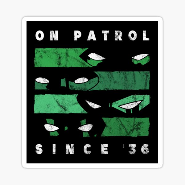 On Patrol Since '36 (Green) Sticker