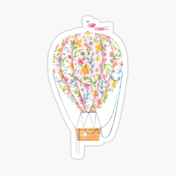 Item preview, Floral Pattern Hot Air Balloon designed and sold by Ashley-Luise.