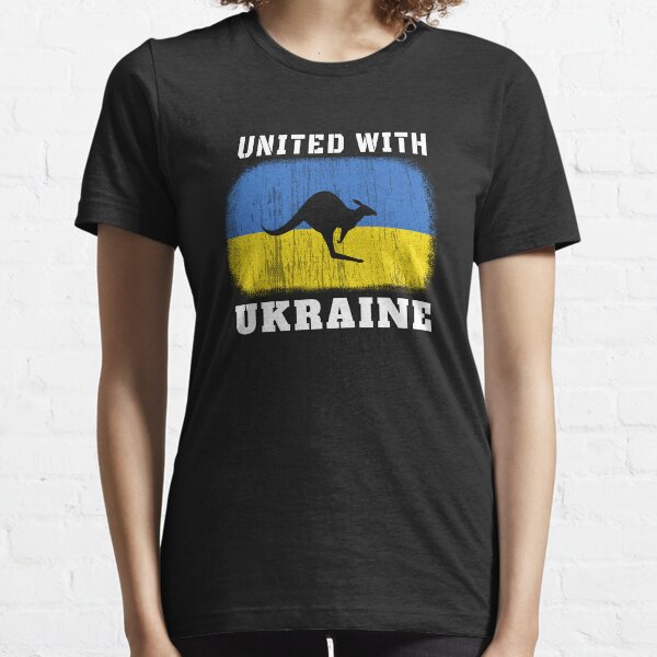 Aperçu de l'œuvre Australie unie à l'Ukraine Kangourou symbole australien créée et vendue par Aide.