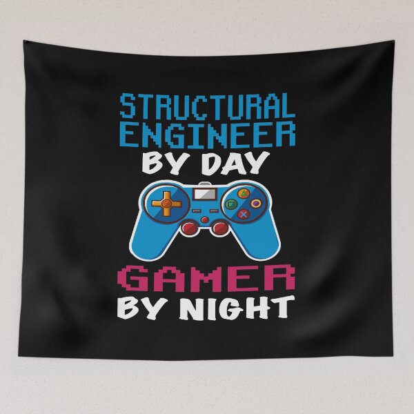 Item preview, Structural engineer Gift shirt, Structural engineer Dad Husband Boyfriend Gift, Funny Structural engineer by day Gamer By night christmas Birthday Gift Idea designed and sold by xlnv.