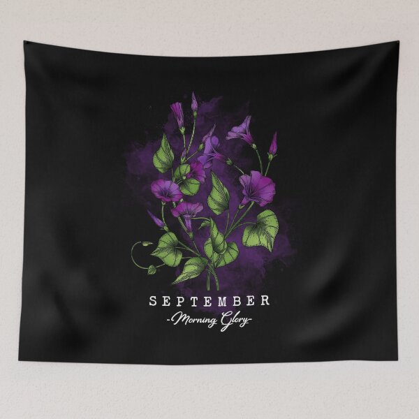 Item preview, Birth Month Flower | September | Morning Glory | Floral Design  designed and sold by Ravenvine.