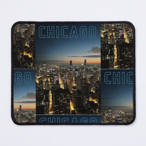 Item preview, Chicago Night Time Postcard  designed and sold by GirlWander12.