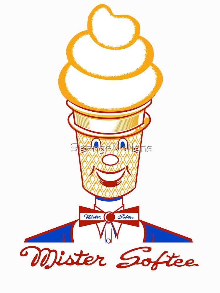 " Vintage Defunct 50s60s Mister Softee Ice Cream Logo" Tshirt for