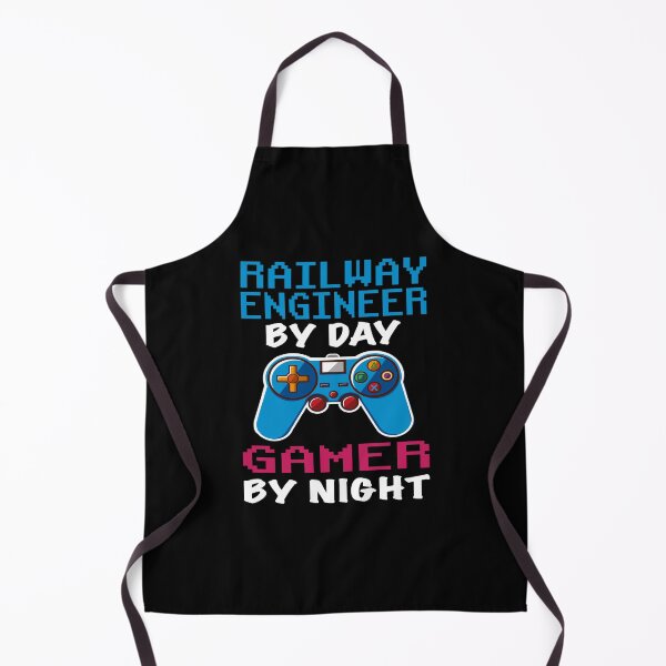 Item preview, Railway engineer Gift shirt, Railway engineer Dad Husband Boyfriend Gift, Funny Railway engineer by day Gamer By night christmas Birthday Gift Idea designed and sold by xlnv.