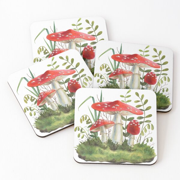 Item preview, Red Wild Mushrooms  designed and sold by silviaol.