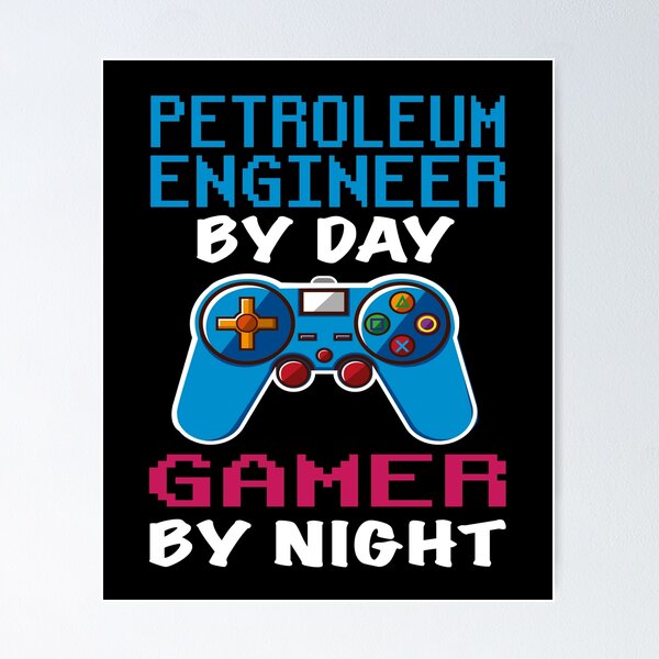 Item preview, Petroleum engineer Gift shirt, Petroleum engineer Dad Husband Boyfriend Gift, Funny Petroleum engineer by day Gamer By night christmas Birthday Gift Idea designed and sold by xlnv.