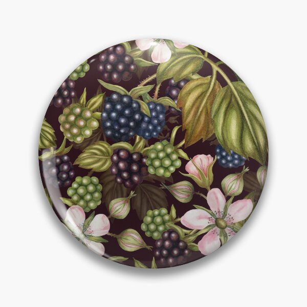 Item preview, Watercolor Blackberries and Blackberry Flowers designed and sold by silviaol.