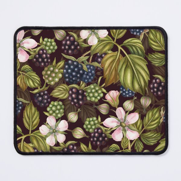 Item preview, Watercolor Blackberries and Blackberry Flowers designed and sold by silviaol.