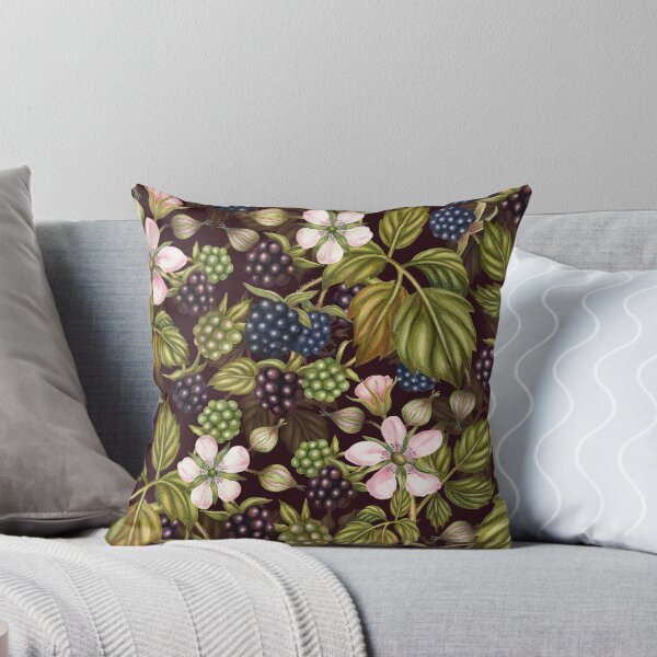 Item preview, Watercolor Blackberries and Blackberry Flowers designed and sold by silviaol.