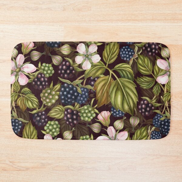 Item preview, Watercolor Blackberries and Blackberry Flowers designed and sold by silviaol.