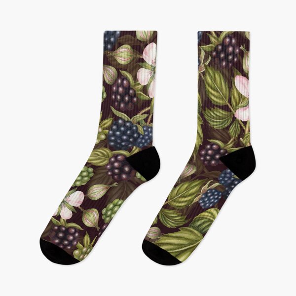 Item preview, Watercolor Blackberries and Blackberry Flowers designed and sold by silviaol.
