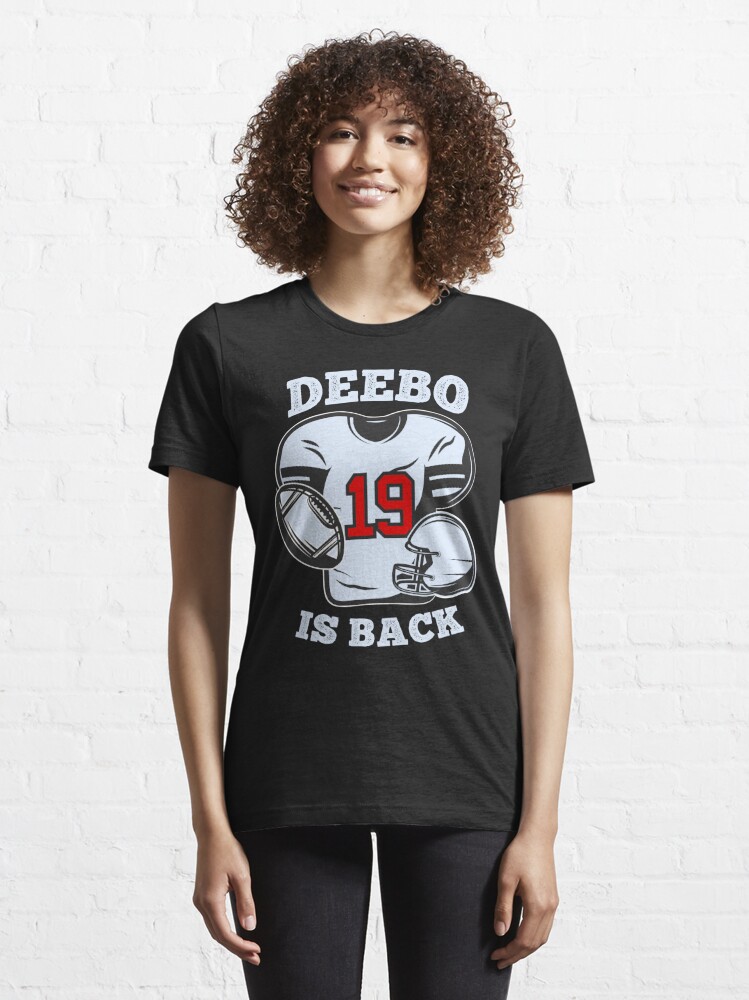 deebo samuel is back - black and white  Essential T-Shirt for Sale by  MovieHub