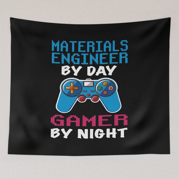 Item preview, Materials engineer Gift shirt, Materials engineer Dad Husband Boyfriend Gift, Funny Materials engineer by day Gamer By night christmas Birthday Gift Idea designed and sold by xlnv.