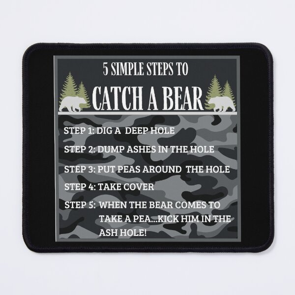 Item preview, Merch Haus - 5 Simple Steps To Catch A Bear Hunting Design designed and sold by MerchHaus.