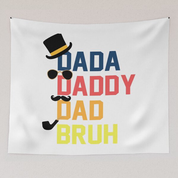 Item preview, Dada Daddy Dad Bruh with mustache -Funny Father's Day 2022  designed and sold by anes18.